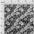 thumbnail image 2 of oneOone Viscose Chiffon Navy Gray Fabric Floral Dress Material Fabric Print Fabric By The Yard 42 Inch Wide, 2 of 5
