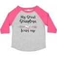 thumbnail image 3 of Inktastic My Great Grandma Loves Me Heart Great Grandchild Boys or Girls Toddler T-Shirt, 3 of 5