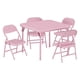 thumbnail image 2 of Juego de Mesa y Sillas Plegables para Niños de 3 Piezas, Centro de Actividades Tapizado en Cuero PU con Estructura de Metal - para Comedor de Niños Pequeños, Manualidades, Aprendizaje y Sala de Juego, 2 of 17