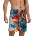 thumbnail image 2 of Fotbe 3D Butterfly Pajama Shorts for Men, Men's Pajama Bottoms, Sleepwear,Short Pajama Pants-4X-Large, 2 of 9