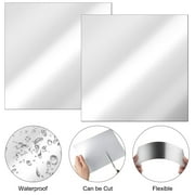 24pcs Flexible Mirror Sheets, EEEkit Self Adhesive Non-Glass Tiles Stickers DIY Mirror Wall Sticker for Bedroom Bathroom