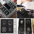 thumbnail image 4 of Dvkptbk Range Protector Stove Burnercovers Protectors 4Pack Black Cover Reusable Heat Home & Garden, 4 of 5