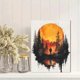 thumbnail image 2 of Qisvanset Framed Canvas Wall Art 12x16 Inch Faith Move Mountain Graphic Casual Tee Design Art, 2 of 5