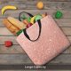 thumbnail image 5 of Easygdp Rose Gold Glitter Bolsa Tote para Mujer, Bolso de Hombro para Trabajo, Playa, Viajes, Compras y Supermercado, 5 of 7