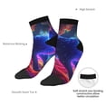 thumbnail image 6 of Pofeuu Cosmic Cat Psychedelic Journey Print 30cm Socks, Adult Running Hiking Socks for Youth and Adult, 6 of 7