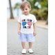 thumbnail image 1 of COUSIN CREW & AMERICAN DUDE Patriotic Youngsters' T-Shirts - 4th of July American Flag & Fashion Glasses Graphic, Soft Round Neck Summer Tee, Machine Washable, White, Independence Day T Shirt, 1 of 7