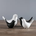 thumbnail image 3 of HCTSHG Ceramic Bird Figurines Small Bird Statues Home Decorative Modern Style Figurine Decor for Living Room, Bedroom, Desk, Bookshelf, Coffee Table, Fireplace Mantel, 3 of 3