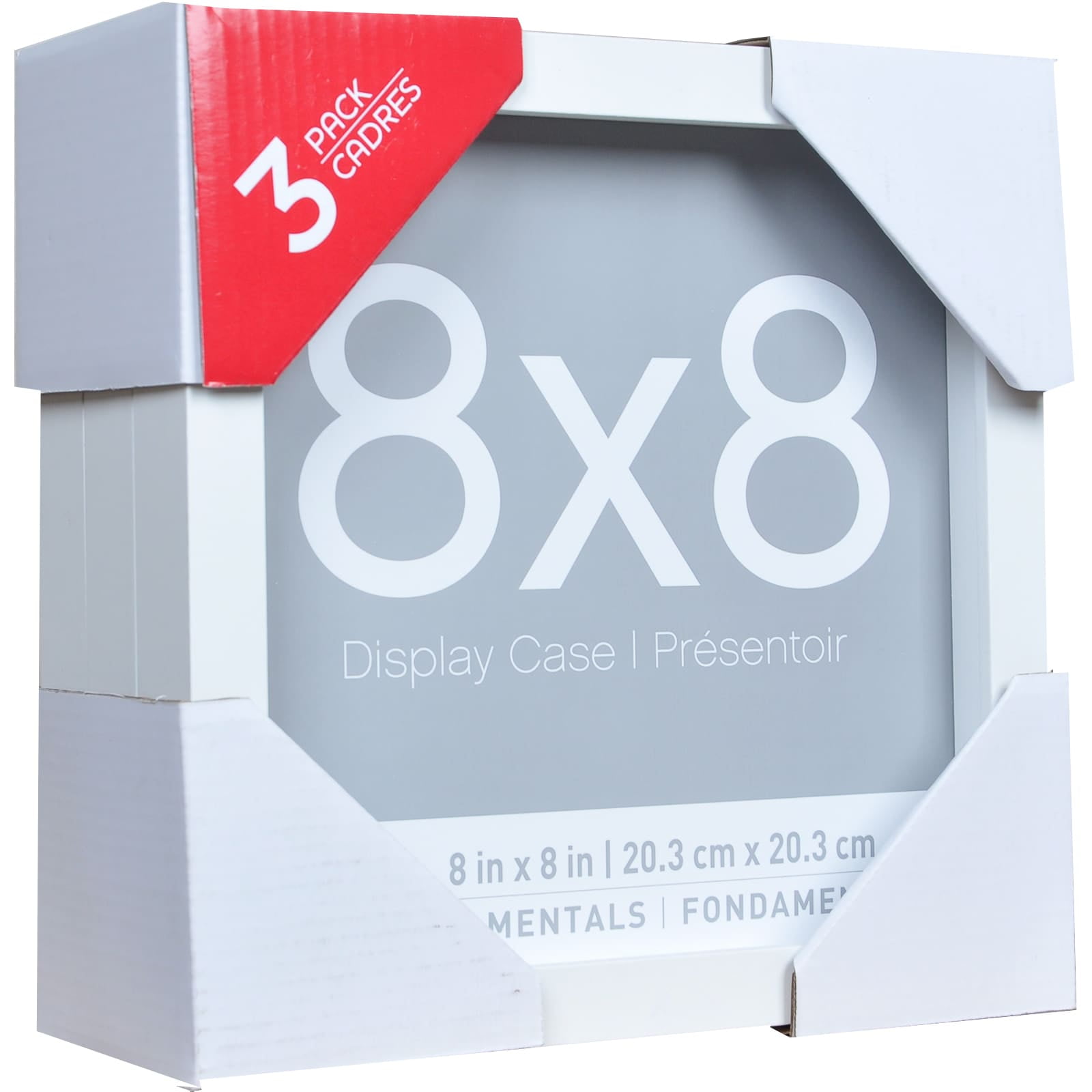 3-Pack Black 8 x 8 Shadow Boxes, Fundamentals By Studio Décor®