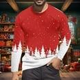 thumbnail image 2 of LUOGENLI T-shirts pour Homme pour Hommes Noël T-Shirt Décontracté de Mode Festival à Manches Longues à Col Rond T-Shirt T-shirts pour Homme T-Shirt Graphique Pâques T-shirts pour Hommes T-shirts Graphiques Pêche Saint-Valentin Blanc m, 2 of 5