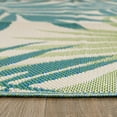 thumbnail image 3 of World Rug Gallery Floral Modern Reversible Plastic Indoor and Outdoor Picnic Mat, Camping Rug, RV Rug - GREEN 5' X 7', 3 of 9