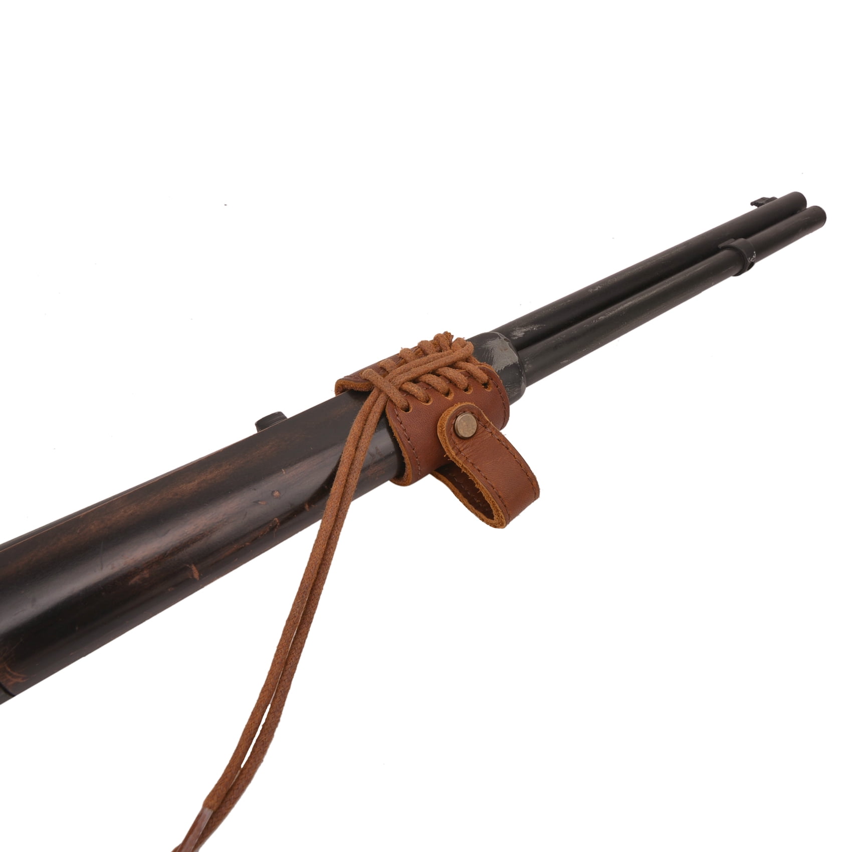 Leather Gun Sling Barrel Mount Gun Holster for Not Drilling Wood of Your Gun