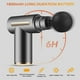 thumbnail image 3 of Mini pistola de masaje de tejido profundo portátil 6 velocidades, masajeador muscular de percusión con 4 cabezales de masaje, batería de 1800mah y carga tipo c, massag súper silencioso Feliz Sencillez, 3 of 5