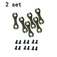 thumbnail image 1 of Mosiee Rotor Washers Rotor Bolt Locking Plates Safety Washers Silver T25 Bolt Y8Kt98010 Torx T25 Head Black Disc Brake, 1 of 6