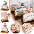 thumbnail image 3 of 2025 Wooden Rotary Perpetual Desk Calendar Home Decor Rush Duck Birthday Gift, 3 of 5
