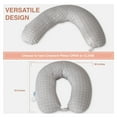 thumbnail image 7 of Pharmedoc Body Pillow for Adults - Side Sleeper Pillow – Maternity and Pregnancy Pillow - Nursing Pillow for Breastfeeding - Pregnancy Must Haves - Arabesque Grey, 7 of 7
