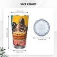 thumbnail image 4 of KLL Psychedelic Band Hotdog Art Print 40oz Stainless Steel Insulated Car Cup with Spillproof Lid - Keep Your Drink Hot or Cold on the Go-Without Straw, 4 of 8