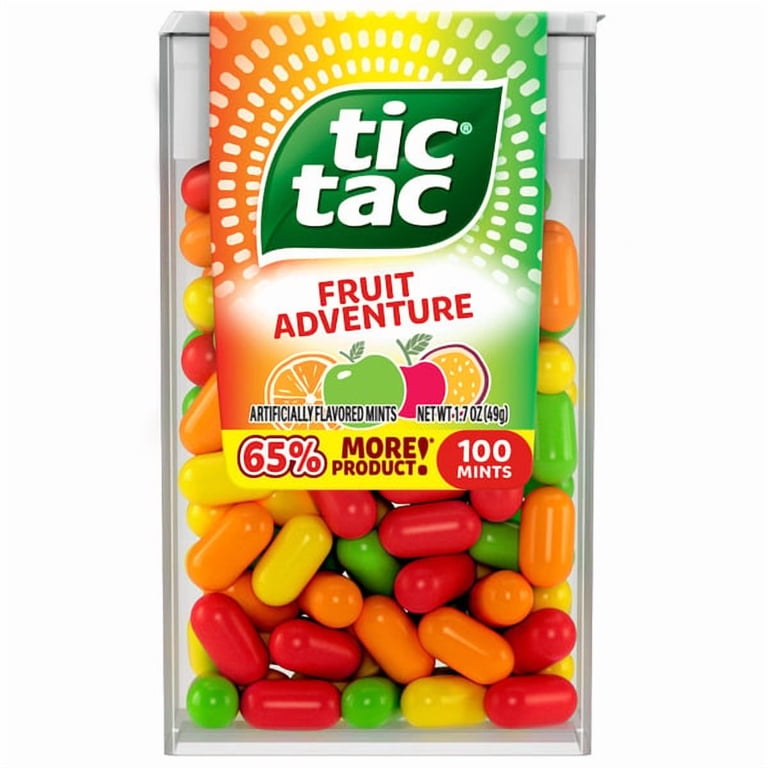 Tic Tac Fruit Adventure Mints 1.7oz 2 Pack – On-The-Go Refreshment