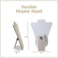 thumbnail image 2 of Novel Box 6 Pack Beige Linen Necklace/Pendant Foldable Display Stands 14.5x9 Inches with Easel Stand, 2 of 7