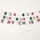 thumbnail image 4 of Merry Christmas Banner Wool Felt Triangle Flag Garland Xmas Tree Hanging Ornaments For Home Decorations New Year Party Supplies, 4 of 5