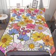 thumbnail image 1 of HAHDAXIA Sunflower Pattern Bedding Solid Comforter Set for All Seasons,3 Pieces(1 Comforter+2 Pillowcases),Soft Microfiber Bedding Set King(90"x90"), 1 of 7