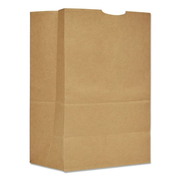 General 80080 1/6 Bbl Paper Grocery Bag, 75lb Kraft, Standard 12 X 7 X 17, 400 Bags