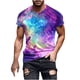 thumbnail image 2 of Tops para hombre, blusas y camisas de manga corta con cuello redondo para hombre. Camiseta casual de manga corta con cuello redondo y estampado de cielo para hombre. Blusa para hombre., 2 of 5