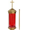 thumbnail image 2 of VIIACA Grave Lights for Cemetrey Grave Markers for Cemetery for Humans, Memorial Candle Lantern Outside Lights for Yard with Long Stake, Memorial Bereavement Gifts (D2 Non), 2 of 7