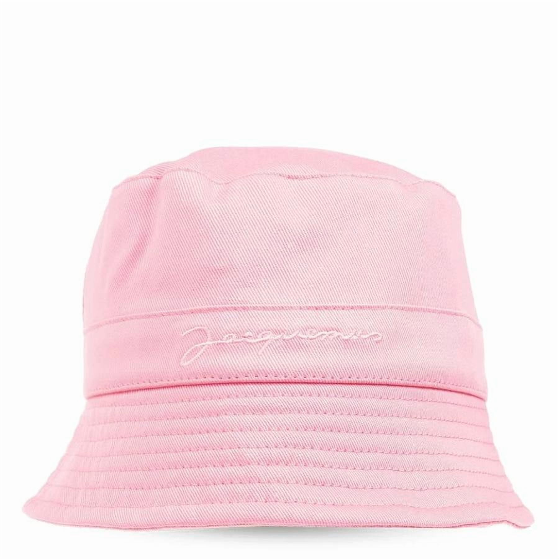 JACQUEMUS ピンク ハット Jacquemus L'enfant Frayed Hem Bucket Hat, Size 52 - Walmart.com