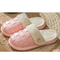 thumbnail image 5 of Anuirheih Clearance Slip on Sandals Women,Womens Mens Lychee Bubble Slippers Slip-on Plush Warm Home Slippers Comfortable Thick Bottom Slippers(Pink), 5 of 5