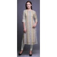 thumbnail image 5 of Bimba 3/4 Sleeve Kurta Printed Straight Kurti Summer Clothing For Women, 5 of 6