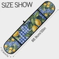 thumbnail image 3 of Yayeee Double Oven Mitt Kitchen Heat Resistant Baking 35" x7" Quilted Glove, Green Lemon Plaid, 3 of 6
