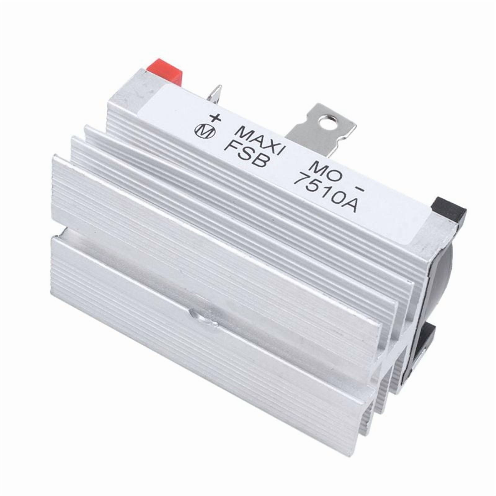 10X Aluminum Heatsink Base Single Phase Bridge Rectifier Diode 75A 1000V
