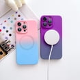 thumbnail image 3 of Compatible with iPhone 14 Pro Max Magnetic Case, Compatible with MagSafe, TPU Shockproof Protective case, Cute Gradient Color Case with Camera Lens Protector for Women & Men, PinkBlue, 3 of 11