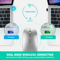 thumbnail image 3 of Rechargeable Scroll Wheel Wireless Bluetooth Mouse Dual Mode Mobile Phone Tablet, 3 of 6
