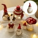thumbnail image 3 of Figuras de cerámica para decoración navideña, ideal para mesita de noche, sala de estar y escritorio. S santa claus, 3 of 9