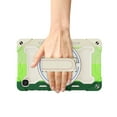 thumbnail image 3 of Dteck Case for Samsung Galaxy Tab A7 Lite 8.7 inch T220 T225,Heavy Duty Protection Rugged Case Shockproof Rubber Kickstand Cover with Hand Strap,Green/Colorful, 3 of 7