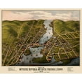 thumbnail image 2 of Bailey 32x26 Black Ornate Wood Framed with Double Matting Museum Art Print Titled - Mystic River Mystic Bridge Connecticut, 2 of 4