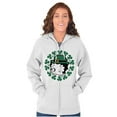 thumbnail image 5 of Betty Boop St Patricks Day Leprechaun Zip Hoodie Sweatshirt Women Brisco Brands M, 5 of 6