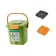 thumbnail image 3 of Contenedor de compost para patio, contenedor de compost portátil, cubo de compost para el hogar y el jardín. 8 litros, 3 of 9