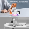 thumbnail image 3 of iPhone Wireless Charger, Cshidworld 3 in 1 Cube Wireless Charger Stand, 15W Fast Charging Station, Foldable Wireless Charger for iPhone 16/15/14/13/12 Pro Max, iWatch S2-10/Ultra, AirPods 2/3/4/Pro, 3 of 7