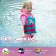 thumbnail image 3 of Chaleco de Natación Gogokids Rosa con Correa de Seguridad Ajustable para Niños, 3 of 5