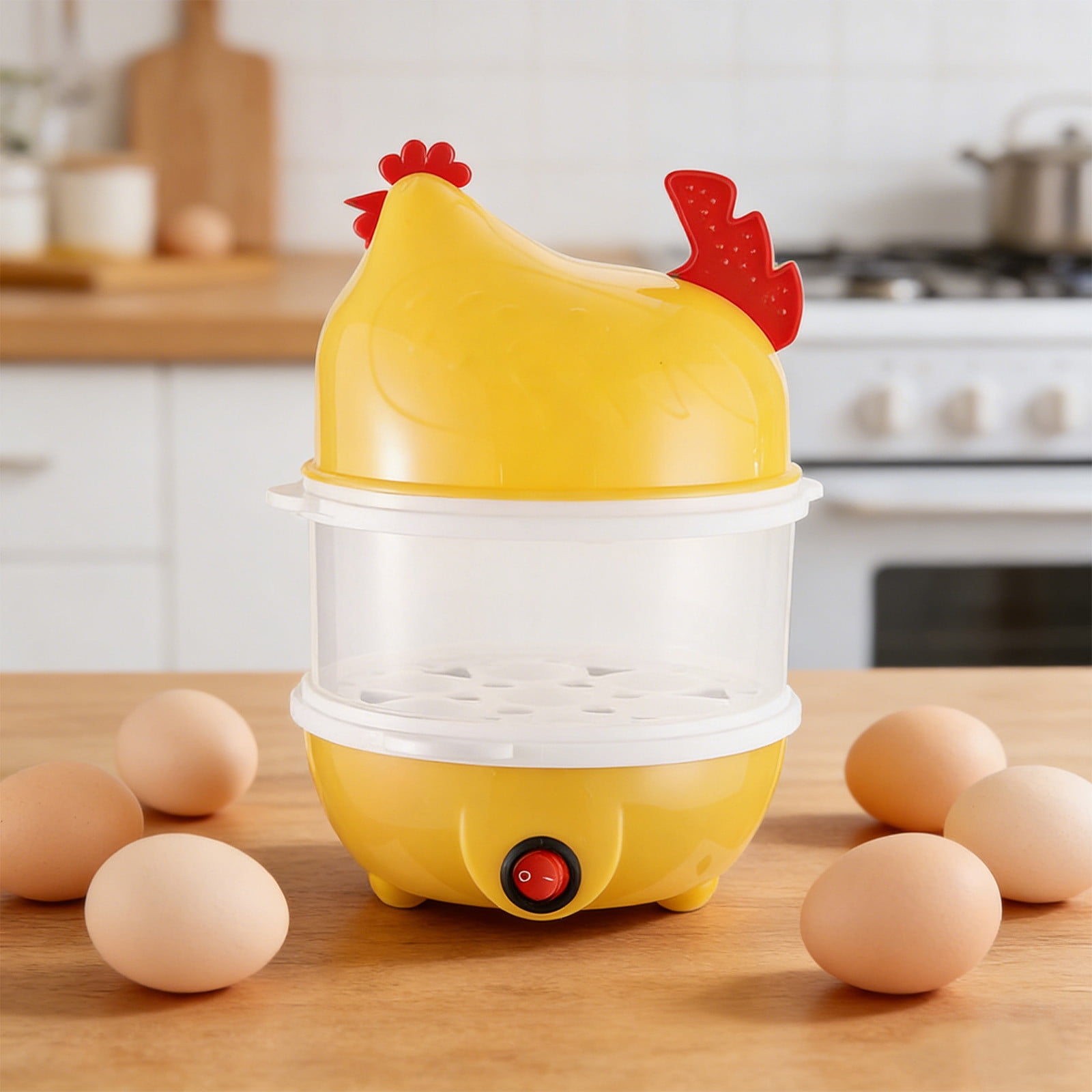 WPXZTANG 7-Egg Electric Egg Cookers, Black - Automatic Shut-Off
