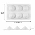 thumbnail image 3 of Silicone Cake Mold Non-Stick 5 Cavity Round Baking Mold For Mousse Pastry Dessert Making 1 Piece, 3 of 9
