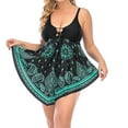 thumbnail image 6 of Aloohaidyvio Tankini Swimwear for Women Plus Size,Womens Plus Swimwear Tankini Swimdress Two Piece Bathing Suit Swimsuit L-5XL, 6 of 6