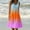 Orange, variant on pstuiky Summer Dresses for Women, Womens Fashion Holiday Summer Round Neck Gradient Print Sleeveless Party Beach Dress Wedding Guest Dresses Clearance