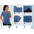 thumbnail image 5 of Rosvigor Womens Workout Tops V Neck Athletic T Shirts Comfy Exercise Shirts Loose Women Activewear for Gym Running Yoga, 5 of 7