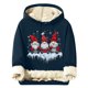 thumbnail image 2 of Sudadera con capucha para hombre, informal, a la moda, con estampado navideño, de manga larga y bolsillo, de poliéster, 2 of 5