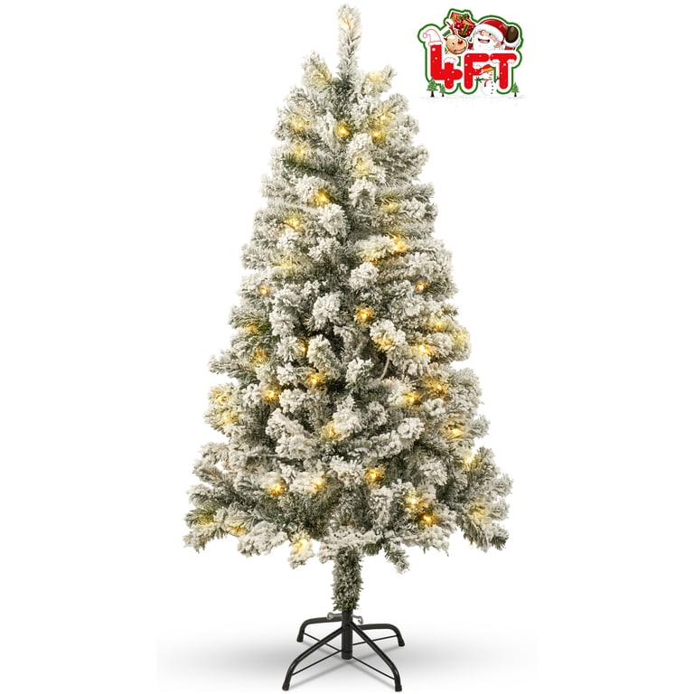 Warm White LED Tree 6ft Pre-Lit Artificial Christmas Tree With 400 ...