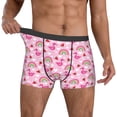 thumbnail image 2 of Kdxio Men's Boxer Briefs with Cute Flamingo Print - Comfortable and Breathable Underwear for Everyday Wear, 2 of 7
