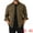 Brown, variant on DARING DIVA Long Sleeve Button Solid Color Casual Work Jacket S Gray Khaki